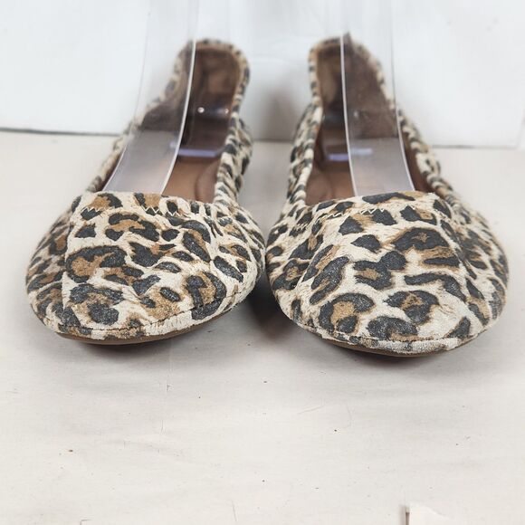Lucky Brand Emmie Ballet Flats Animal Print Size 7 casual school office festival - Picture 2 of 11